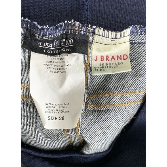 A Pea in the Pod J Brand Maternity Blue Jeans Boot - Picture 5 of 10